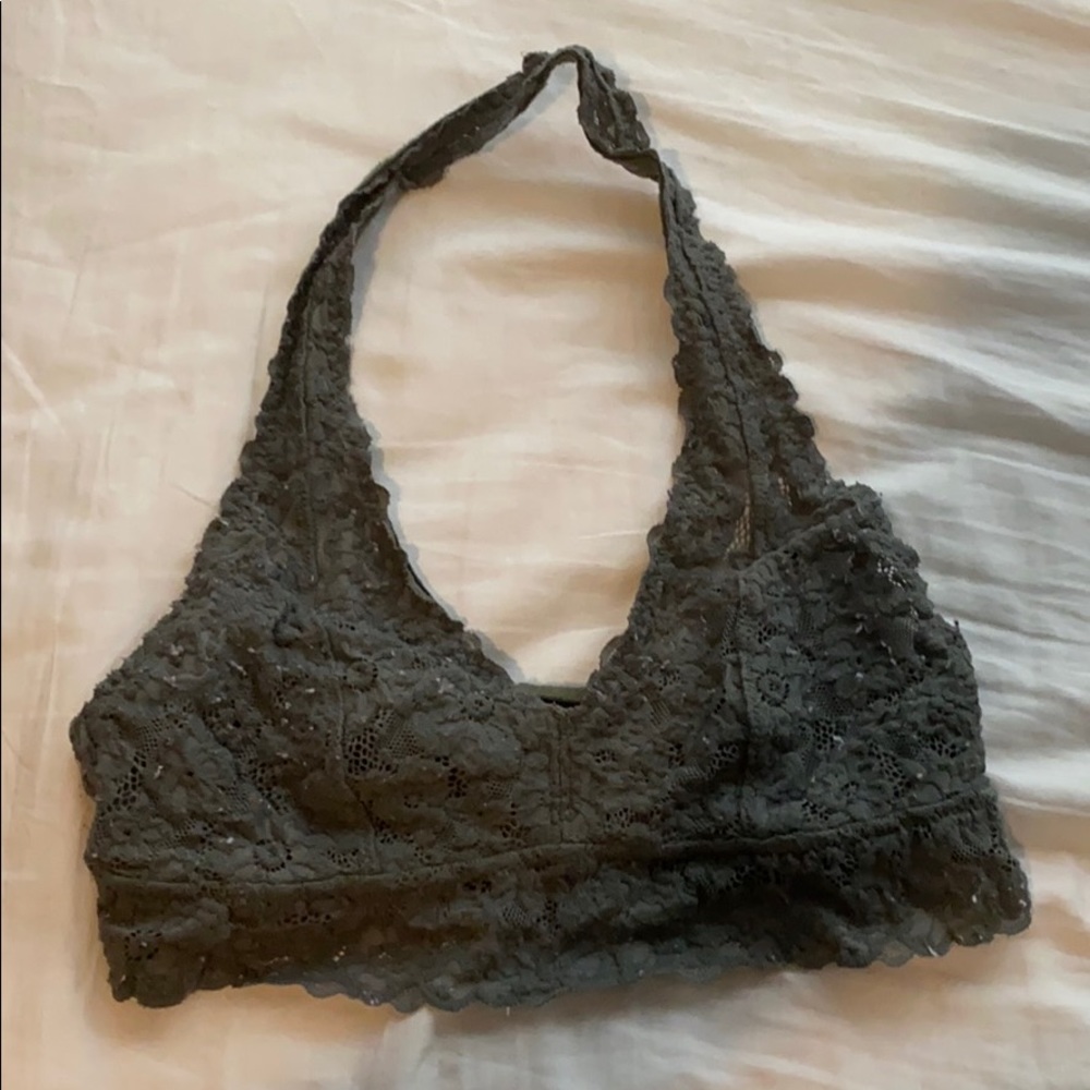 American Eagle green halter bralette